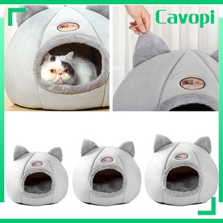 [cavopi] Cama De gatito Cama Para Gatos/Cama De Gatos/gatito De felpa De felpa/cubre Cama De Gato con almohada removible almohada