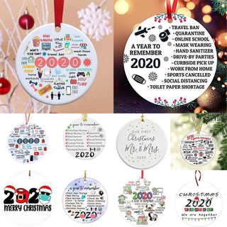 edición conmemorativa adorno pandémico de navidad 2020 cuarentena decoración del hogar