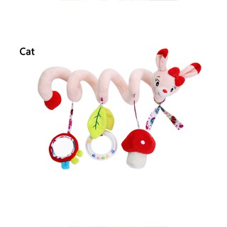 Animal bed around baby carruaje cuna colgando alrededor de juguetes suaves con mordedor (7)