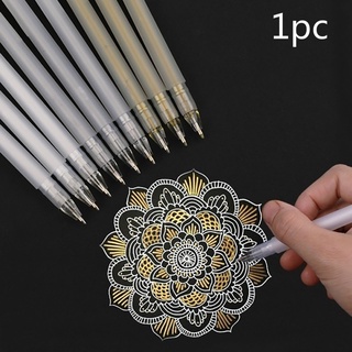 1pc Premium blanco Gel pluma Set mm punta fina boceto plumas para artistas negro papeles dibujo diseño ilustración suministros de arte