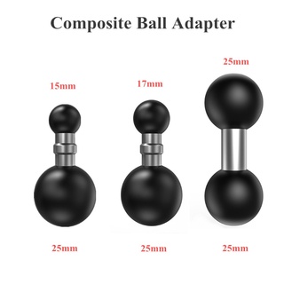 25mm to 15mm/17mm/25mm Composite Ball Adapter Dual Ball for Garmin- GPS Brackets