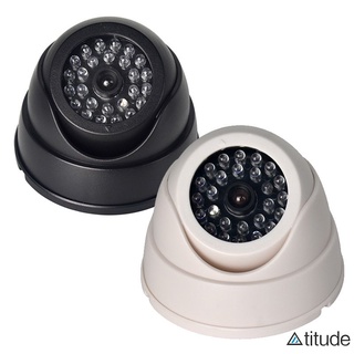 Cámara De Seguridad Falsa Domo CCTV 30pc Falso IR LED Con Luz Roja Intermitente