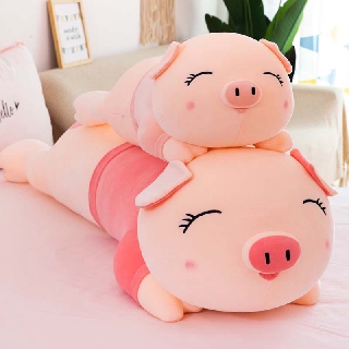 muñeca de cerdo juguete de felpa lindo cama dormir almohada grande muñeca niña durmiendo con muñeca regalo de cumpleaños
