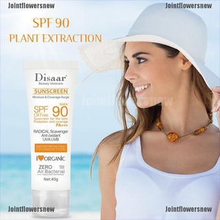 [jfn] protector solar blanqueamiento spf 90 protector solar facial cuerpo piel crema protectora anti-envejecimiento:jointflowersnew