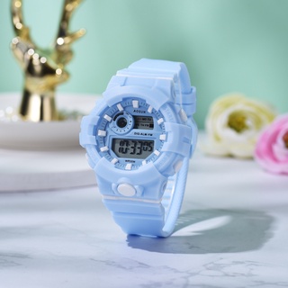 Reloj Digital electrónico multifuncional moda reloj Casual reloj de pulsera para mujeres niñas (9)
