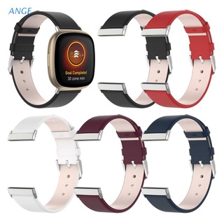 Correa De repuesto De cuero De calidad Superior Para Fitbit Ange Versa 3 banda De reloj pulsera Smartwatch Para-Fitbit Versa3/Sense Pulso 3 ordenes