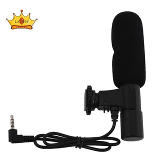 micrófono estéreo externo de 3.5 mm con micrófono para cámara dv canon nikon dslr
