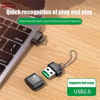 Hotwind USB 2.0 Micro SD TF Memory Card Reader Adapter Lightweight Portable Mini High Speed Memory Card Reader