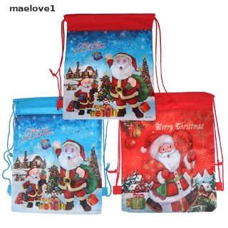 [maelove1] regalos de navidad bolsa de caramelo santa claus cordón bolsa mochila regalos de navidad titular [maelove1]