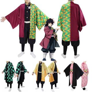 anime demon slayer: kimetsu no yaiba kamado nezuko cosplay traje kimono túnicas traje