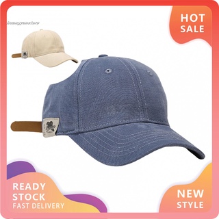 hy sombrero de béisbol unisex de color sólido gorra con pico al aire libre protector solar deportes headwear