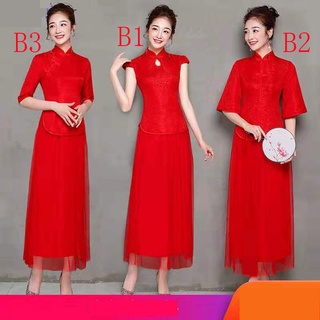 vestido de noche largo vestido de dama de honor vestido rojo