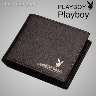 Playboy genuino de los hombres s corto cartera corta cartera masculina estudiante cartera cartera vertical cartera masculina cartera (4)