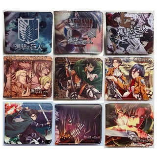 Anime Wallet Wings of Freedom Attack on Titan Wallet StudentsPUShort Purse Wallet