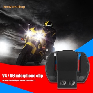 Domybestshop * Casco Altavoz Auricular Clip Bluetooth compatible Con Intercomunicador Soporte Para V4 V6