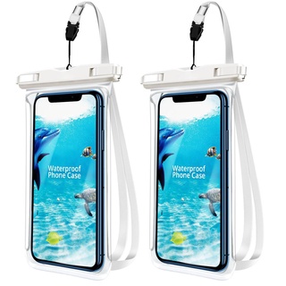 [2PCS] Caja Seca a prueba De agua bolsas De visión Completa transparentes Bolsa Para natación buceo buceo teléfono Coque fundas impermeables