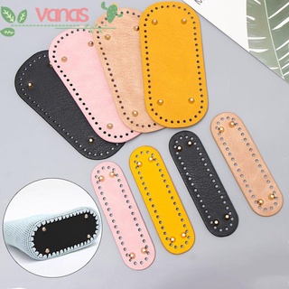 VANAS Oval/Round Long Bag Bottom Accessories Bag Accessories for Knitted Bag DIY Handmade Bottom Material Crochet Bag PU leather/Multicolor