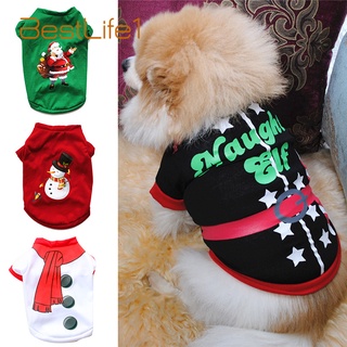 Camisa De navidad perro ropa De papá Noel De algodón suave transpirable Traje De perro invierno navidad Para perros Gato Cachorro