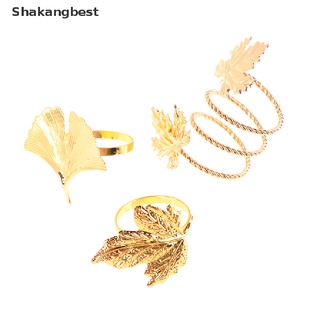 [skb] anillo de servilletas de hotel, hojas de otoño, hebilla de servilleta de navidad, servilleta, mesa de cena, decoración de mesa