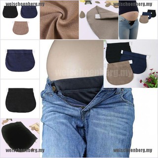 Maternidad embarazo cintura cinturón ajustable elástico cintura extensor pantalones