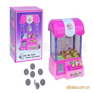 Mini Clip grúa máquina eléctrica garra máquina novedad creativa máquina de juego eléctrico colección recuerdo juguetes de los niños