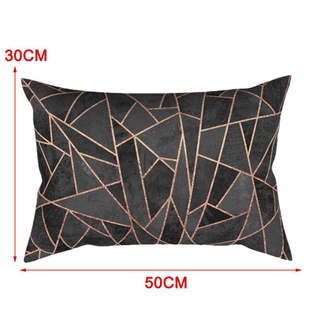 30*50cm mármol patrón de moda Simple almohada Rectangular sofá almohada V1Q4 (9)