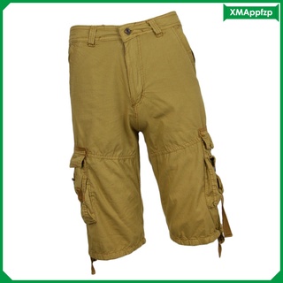 pantalones cortos casuales para hombre\\\\ army cargo holgados/pantalones holgados (8)