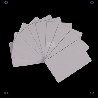 Xxx 10 pzs tarjeta blanca de Pvc Nfc etiqueta 1k S50 Ic 13.56mhz escritura Rfid tono