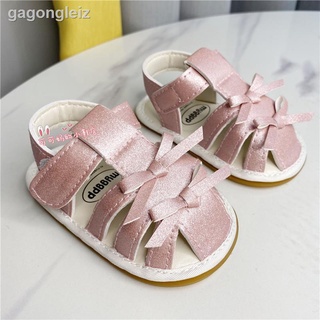 Verano mujer bebé Baotou anti-kick sandalias 0-6-12 meses bebé niño zapatos de 0-1 años de edad de suela suave sandalias antideslizantes