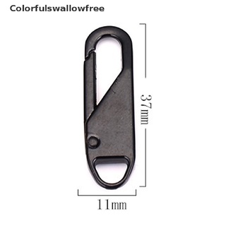 colorfulswallowfree 10pcs moda metal cremallera cremallera kits de reparación cremallera tire para cremallera slider belle (1)
