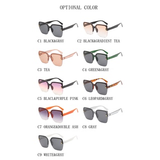 Gafas De Sol Cuadradas Retro Ins H Letra Moda Femeninas Multicolor (5)
