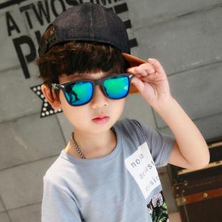 Gafas de sol cuadradas para niños, diseño de niño, moda, lentes de sol salvajes para niños