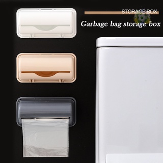 Flash montado en la pared bolsas de basura caja de almacenamiento multiusos bolsa de basura dispensador caja de almacenamiento para baño cocina