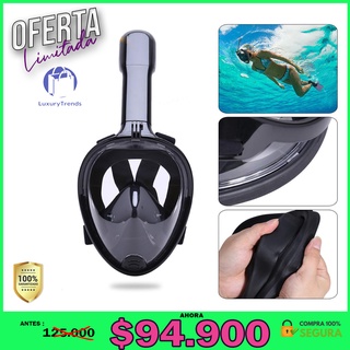 Mascara careta de buceo snorkel con soporte cámara GoPro (4)