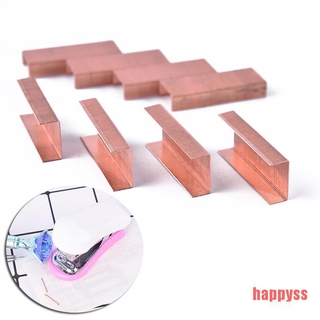 1000 pzs clips de tamaño No12 Happs Para grapadora rosa de oro oficina hogar fuente de escuela