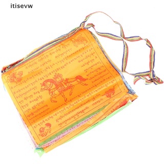 itisevw 8.4m 30 hojas 5colors banderas religiosas tibetanas suministros budistas oración bandera co
