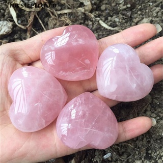 para 1pc nueva colección de piedras preciosas de cuarzo natural en forma de corazón rosa de cristal amor curación.