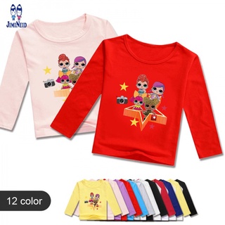 Sudadera con manga corta de algodón/camiseta LOL/camiseta LOL/camiseta LOL/surprise/niña/niña