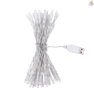 [fiki] Lámpara de hadas USB 50LEDs cadena de luces decorativas para navidad/boda/casa