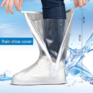 fundas de zapatos de lluvia reutilizables impermeables protectores de zapatos mujeres hombres de goma galoshes motocicleta ciclismo botas elásticas cubierta