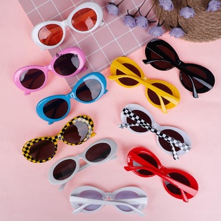 [happy] gafas ovaladas de 10 colores ovaladas retro redondas gafas de sol ovaladas para adultos, niños