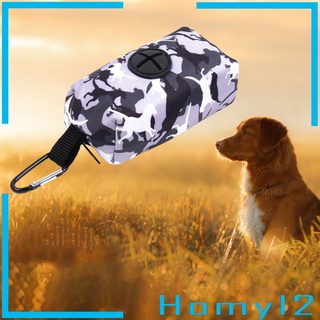 [HOMYL2] Dispensador portátil de bolsas de caca para perros, bolsas de basura para mascotas, soporte para recoger bolsa de transporte con correa de Clip mosquetón (1)