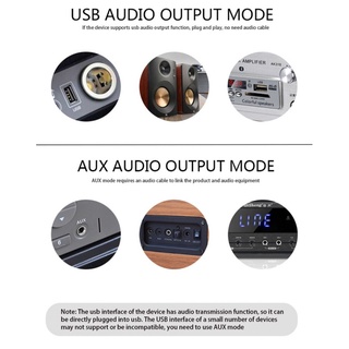 ¿disponible? Kn318 Bluetooth 5.1 receptor de Audio de doble salida AUX USB estéreo coche manos libres llamada [TUUN] (6)