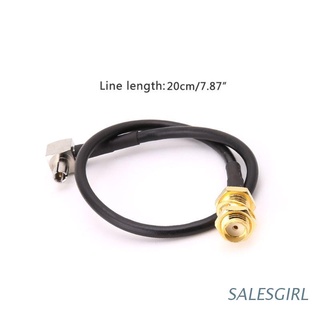 SALESGIRL SMA Female Jack To TS9 Male Right Angle RG174 Pigtail Cable 20cm Antenna Coaxial Cables