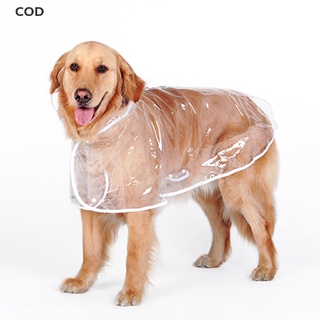 [cod] chubasquero para perro grande mediano impermeable chaqueta de ropa cachorro casual caliente (7)