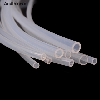 [andl] tubo de silicona translúcido transparente de 1 m de grado alimenticio, no tóxico, leche de cerveza suave c615