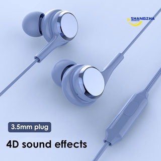 Shangke audífonos Estéreo 4D con cable in-ear 3.5mm micrófono Para Celular/PC