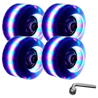 ruedas luminosas para patines con rodamientos luminosos quad roller skate ruedas para patinaje de doble fila y patineta