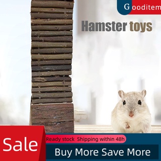 Gooditem Hamster puente colgante escalada madera resistente mascota escalada escalera para pájaros