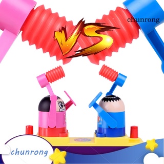 Chunrong novedad batalla Robot martillo golpeando juego de defensa descomprimir niños juguete interactivo